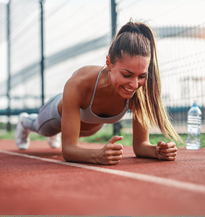 Tập Cơ Bụng với bài tập Plank